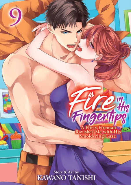 Fire in His Fingertips Vol. 9 manga cover featuring a couple.