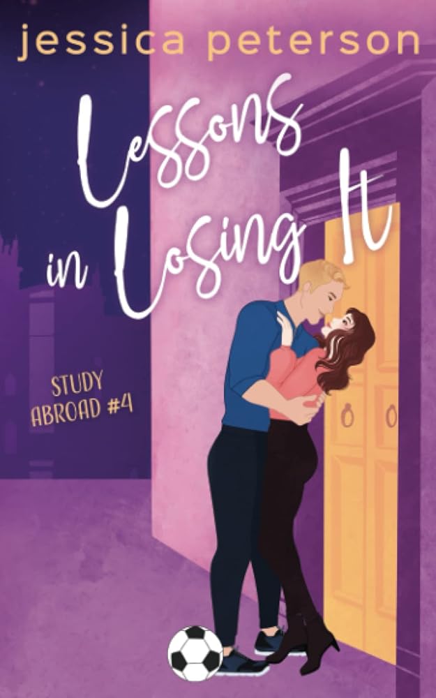 Book cover for "Lessons in Losing It" featuring a couple embracing.