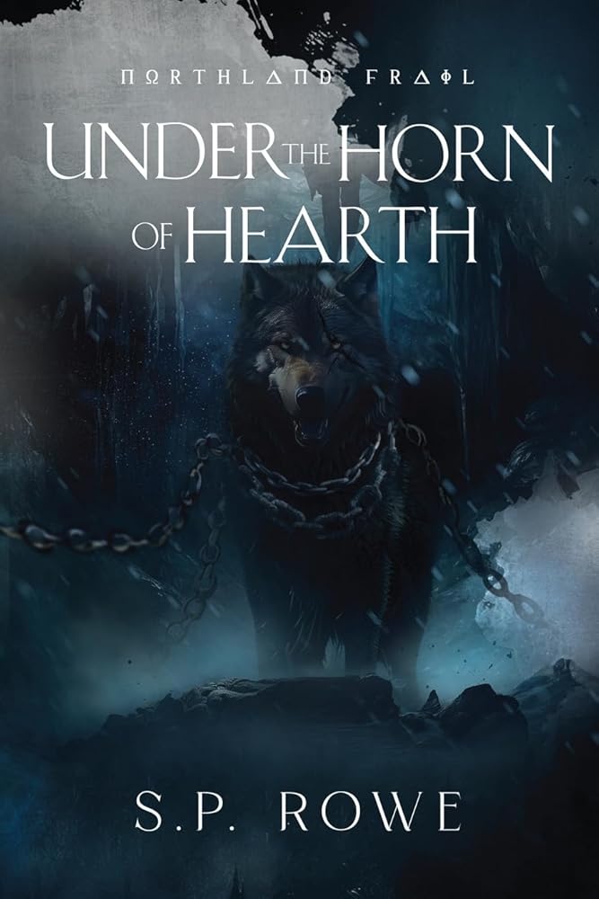 Book cover for Under the Horn of Hearth featuring a chained wolf.