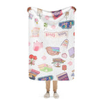 Cozy Club Bookish Sherpa blanket